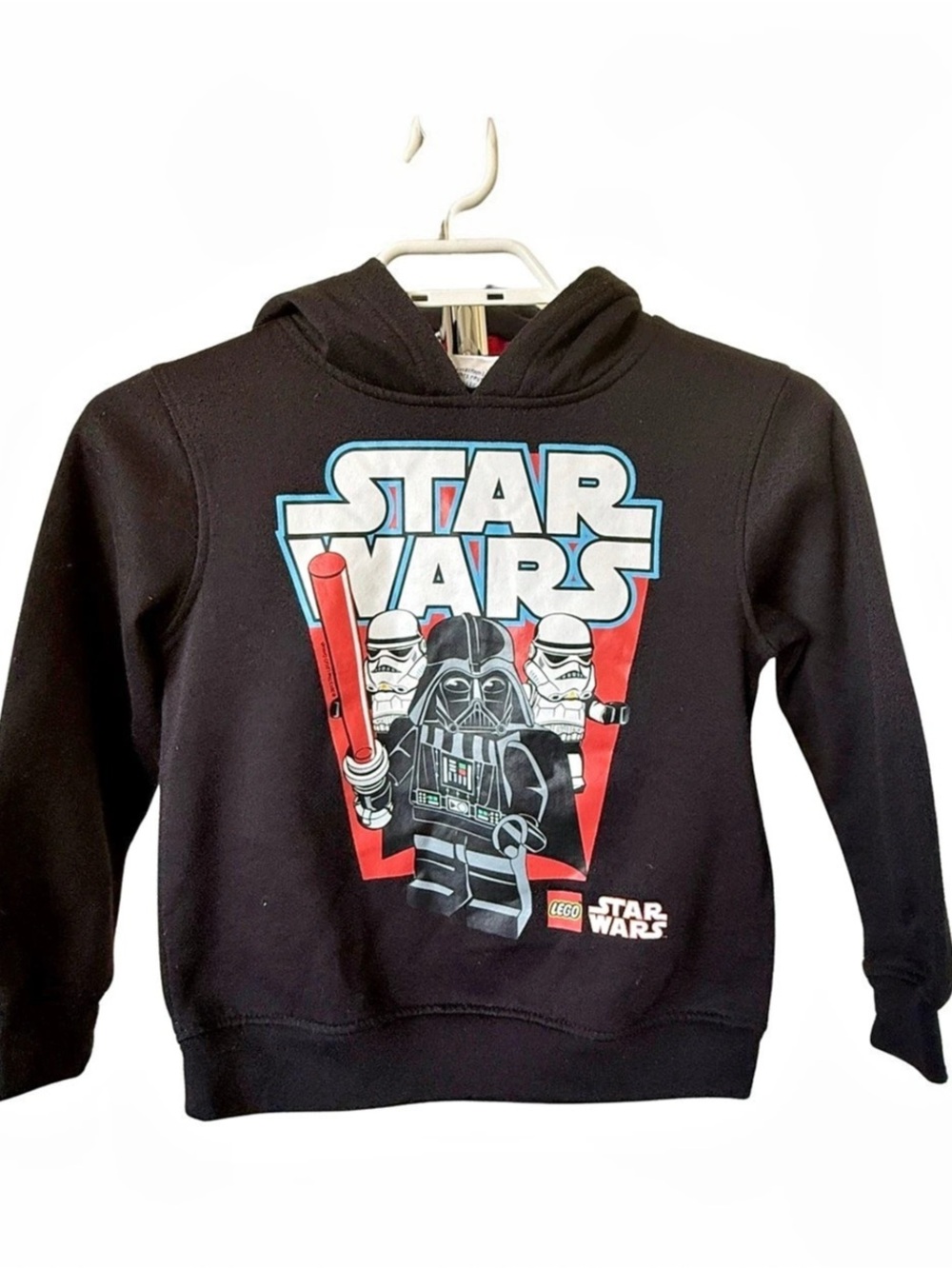LEGO Star Wars Darth Vader Stormtrooper Black Hoodie Boys 6X